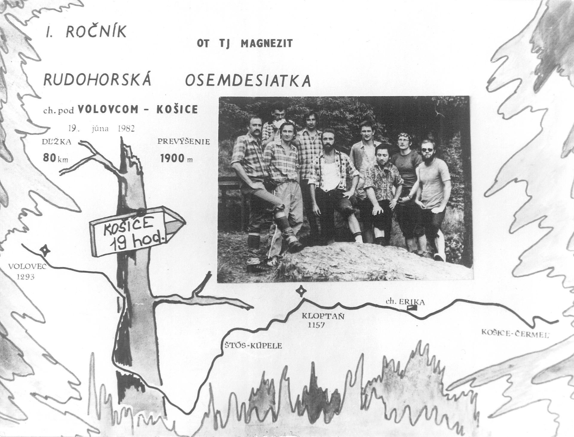 druhý zprava s čelenkou je autor, ja